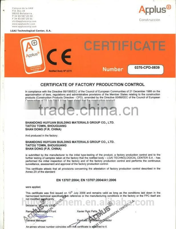 factory: 300g, 400g high polymer polyethylene polypropylene waterproof membrane