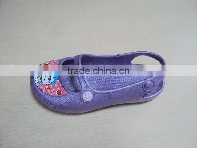 Kids cute upper printing EVA clogs