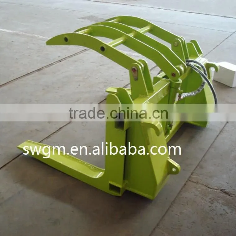 GM06A Tractor Front Log grab in 1000mm forks,100-750mm grabbing dia., 600kg rated load
