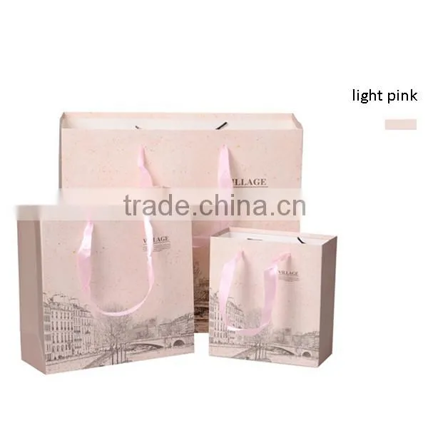 Light Colors Seen Paper Bag For Gift
