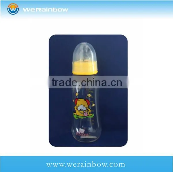Hot sale clear plastic baby feeding bottle
