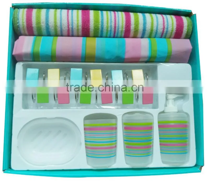 fashion PS Bath tools set , new design luxury home use set