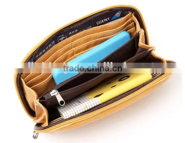 lady travel leather wallet