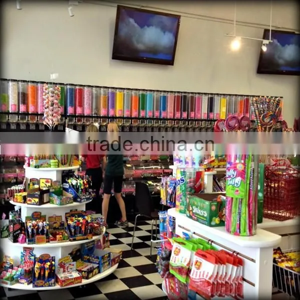 5 tiers wooden display rack,wooden lollipop and candy display stand