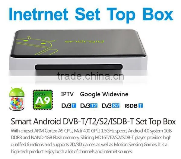 2013 new arrival google android dvb-t smart box with HDMI adaptor,A/V Cable,Air