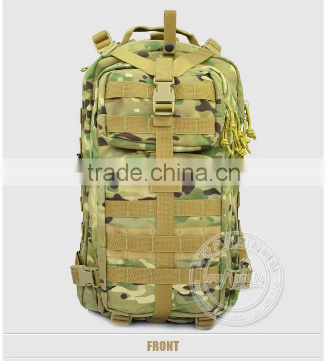 1000D waterproof fabric Military Tactical Backpack stitched with nylon