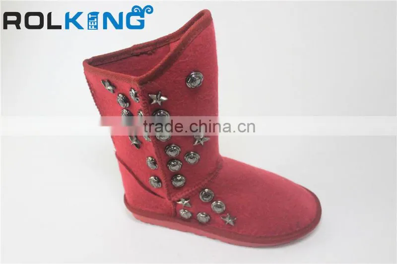 beautiful felt shoe outdoor shoe
