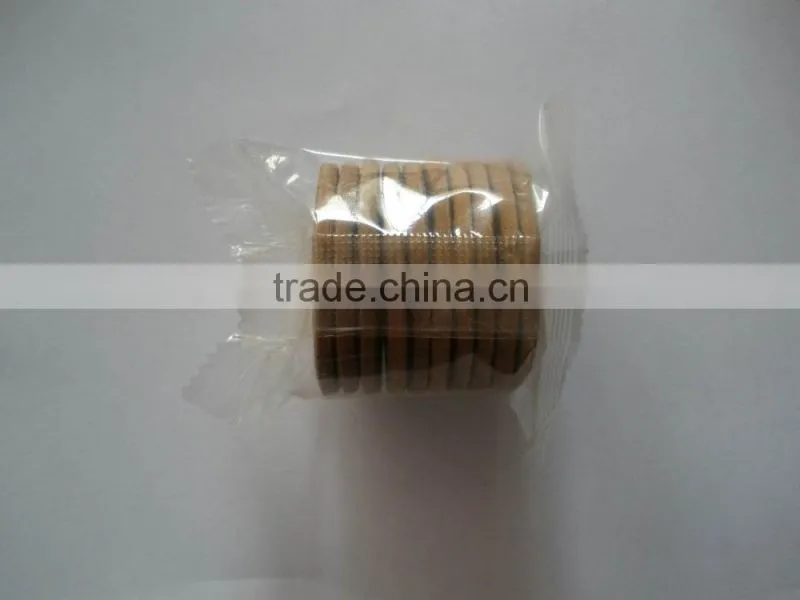 Automatic single row biscuit/ cookies on edge without tray flow packing machine