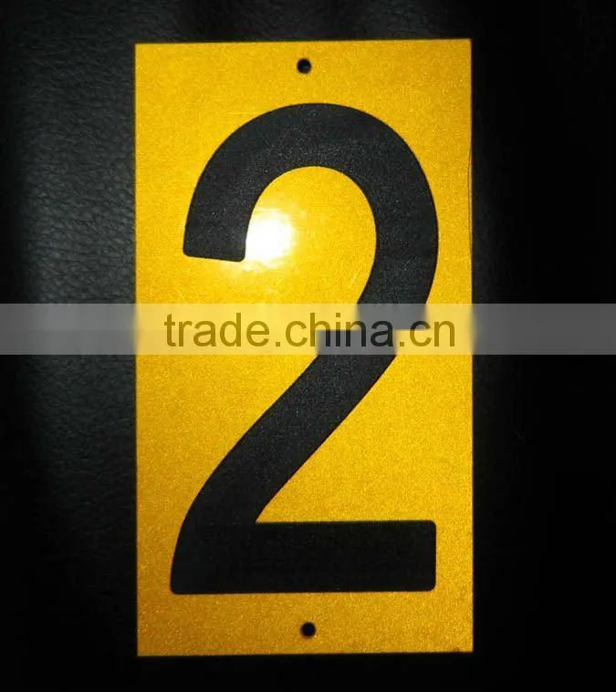 Reflective Classice Adhesive Reflective House Numbers Stickers