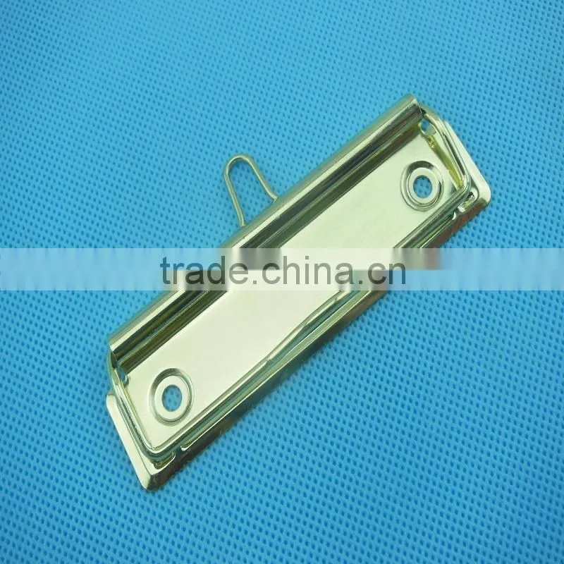 Nickle plate metal fashion clipboard clips, hardware stationery accessories