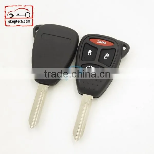 High Quatity Chrysler remote key shell 4 button jeep Car Key Chrysler remote key shell Dodge fob