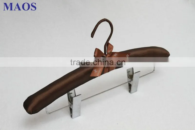 High quality beautiful popular satin clips Hanger
