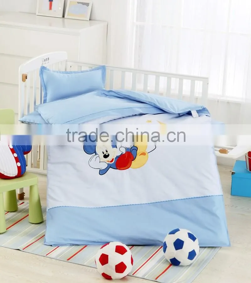 Bedtime Originals micheal mouse embroidery 3 Piece baby use Bedding Set