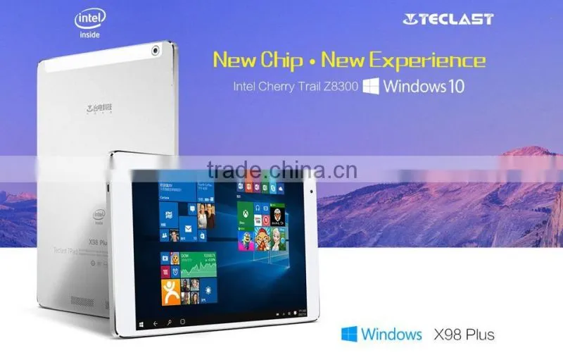 Top selling 9.7inch Windows 10 Home Teclast X98 PLUS Dual boot Tablet pc
