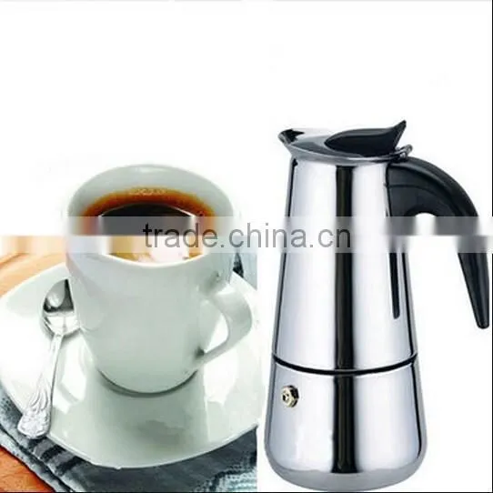 300ml Stainless Steel Coffee Maker Pot / stainless steel hot pot / Moka Espresso Latte Percolator Stove
