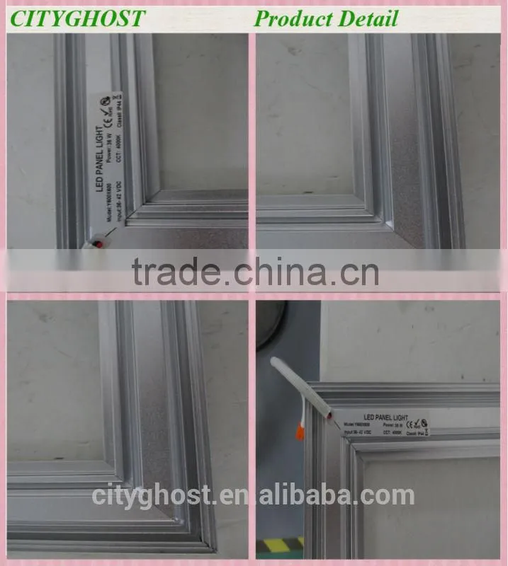 48W invisible flat square panel led ceiling light panel 595*595 with IP44 CE7RoHS