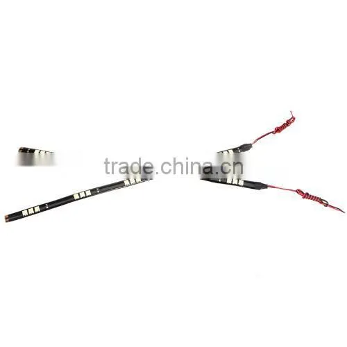 2Pcs 15 LED 5050 SMD Light Strip 12V for Car White