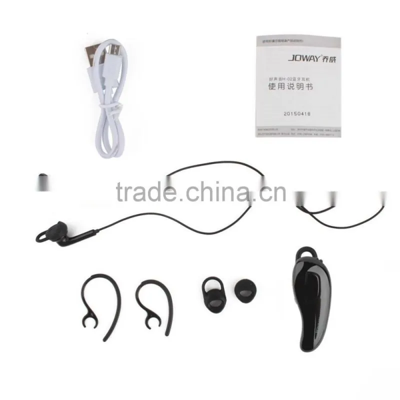 JOWAY H-02 Mobile wireless Bluetooth headset, universal stereo mini one with two music Bluetooth headset Dual standby radio song