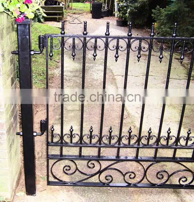 Iron Material and Swing Opening Pattern Entrance Wrought Iron Gate & Metal Gate