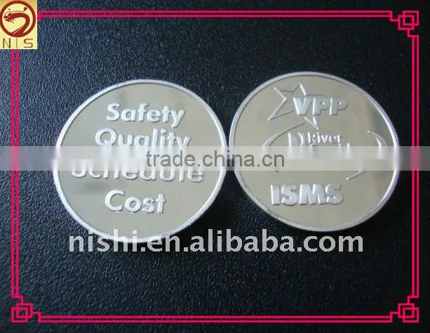 promotional rare silver and gold souvenir custom coin