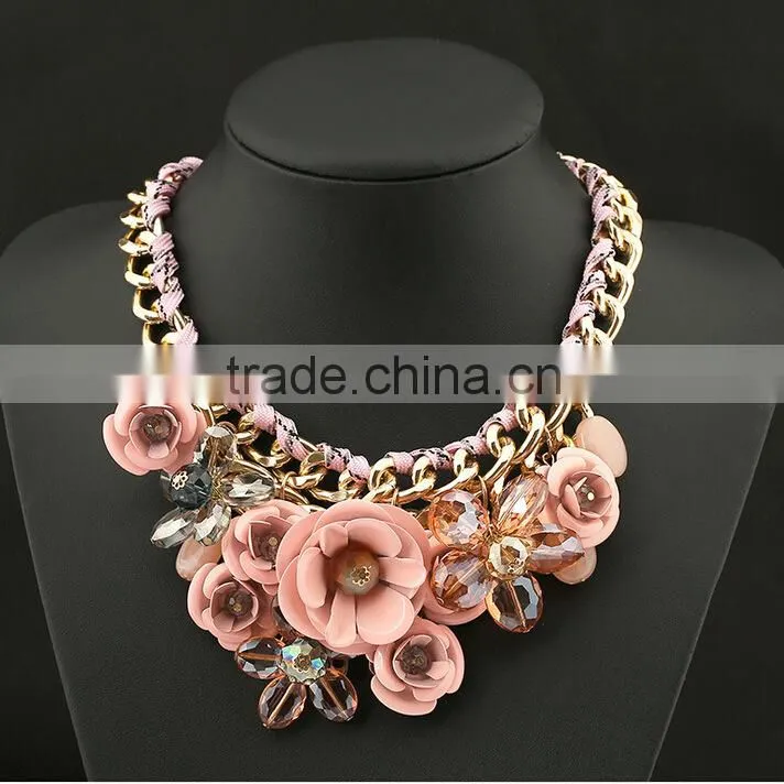 Flower necklace costume jewellry wholesale rajasthani jewellery