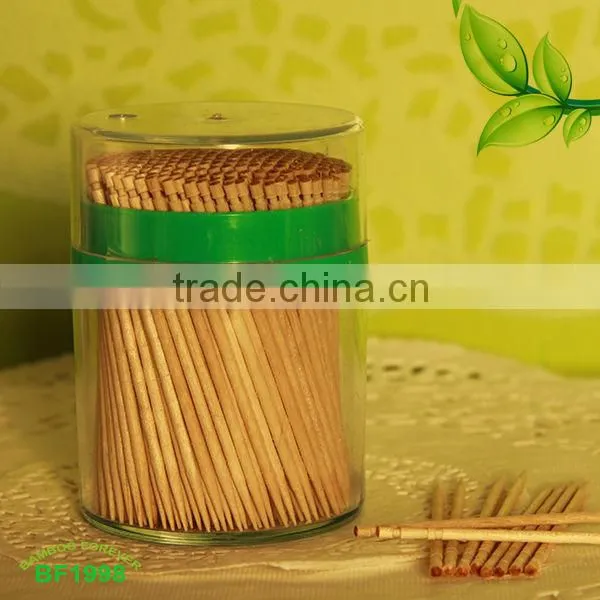 Nature Single tip carbonized bamboo toothpicks