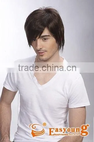 Toupee, synthetic hair lace wigs for men