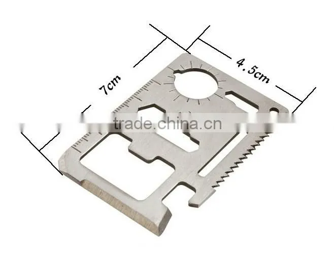 11 in 1 Stainless Steel Multi Tool Card