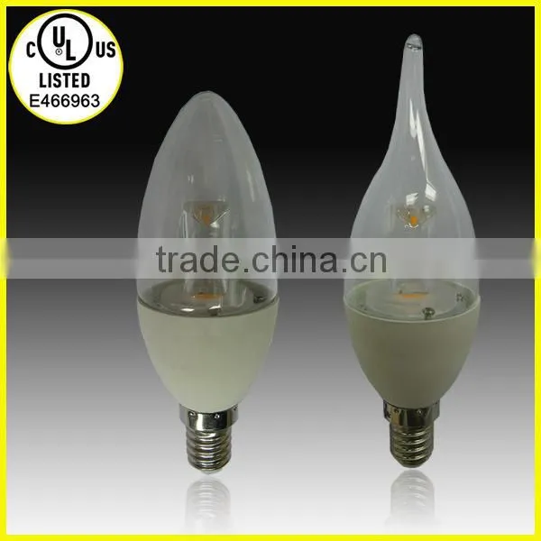 UL certificated E12 Base COB 5W LED candle light
