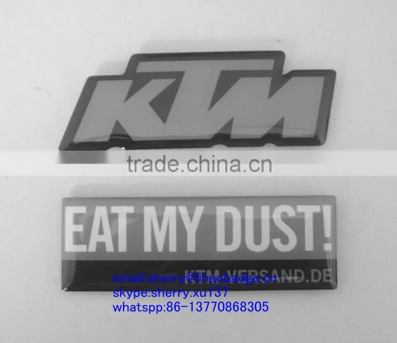 2016 OEM transparent soft Epoxy Resin label sticker