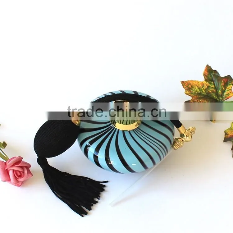 100ml Black Stripes Air Bag Perfume Bottle, Perfume Spray Packaging Gasbag Spray Pump