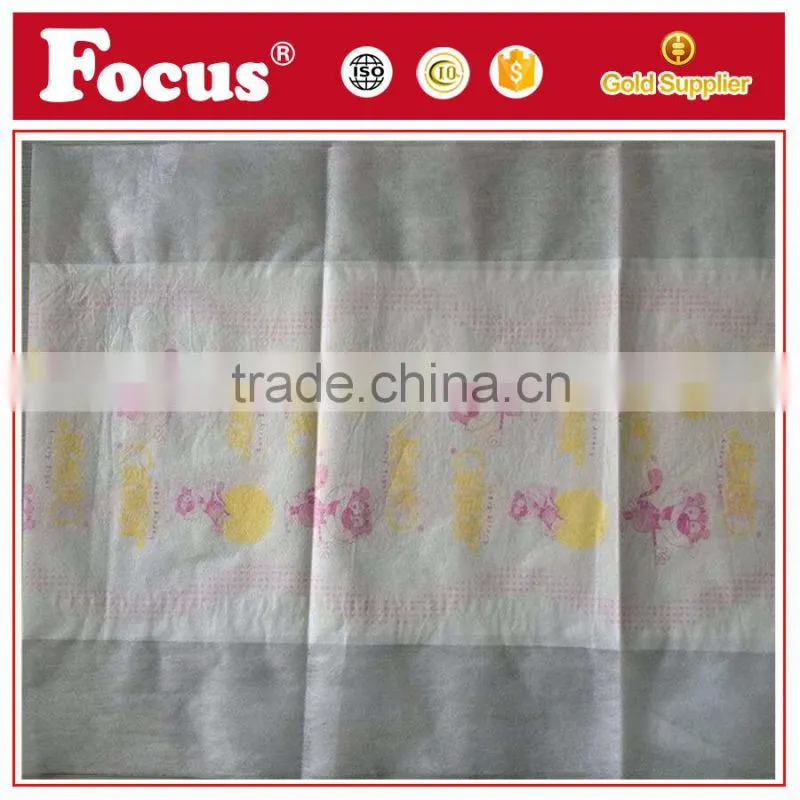 15 gsm SSS spunbond nonwoven +17 gsm breathable film clothlike film for diaper use