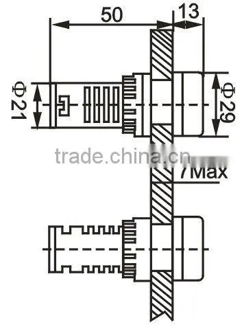 220v disconnecting switch position LED double colour indicator light AD127-W/G AD127-W/R