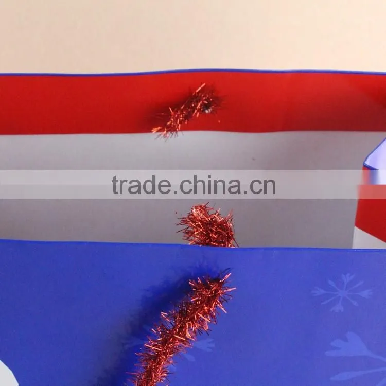 Customized Christmas paper bag,Christmas gift/ shopping bags