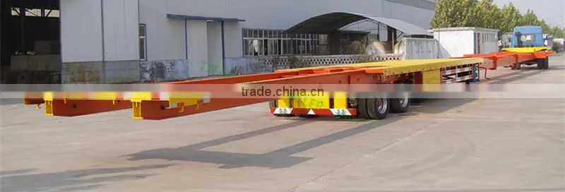 transport wind blade low bed extendable trailer, 43m extendable trailer