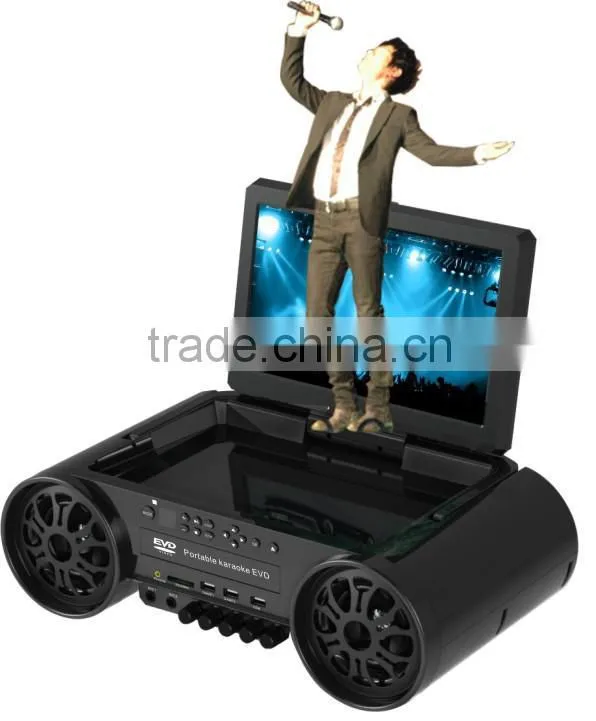 12inch Portable DVD Player Compatible with DVD, VCD, MP3, MP4 JPEG(DRVX)