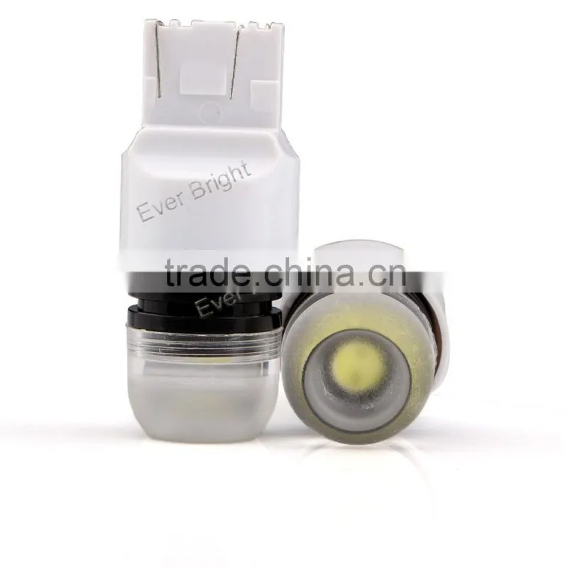Light signal auto parts car t20 w21/5w 7443 led lens grinding led light auto 3w led running lights T20 led