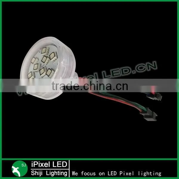 60mm 18led cobochon cover led amusement lamp rgb led pixels