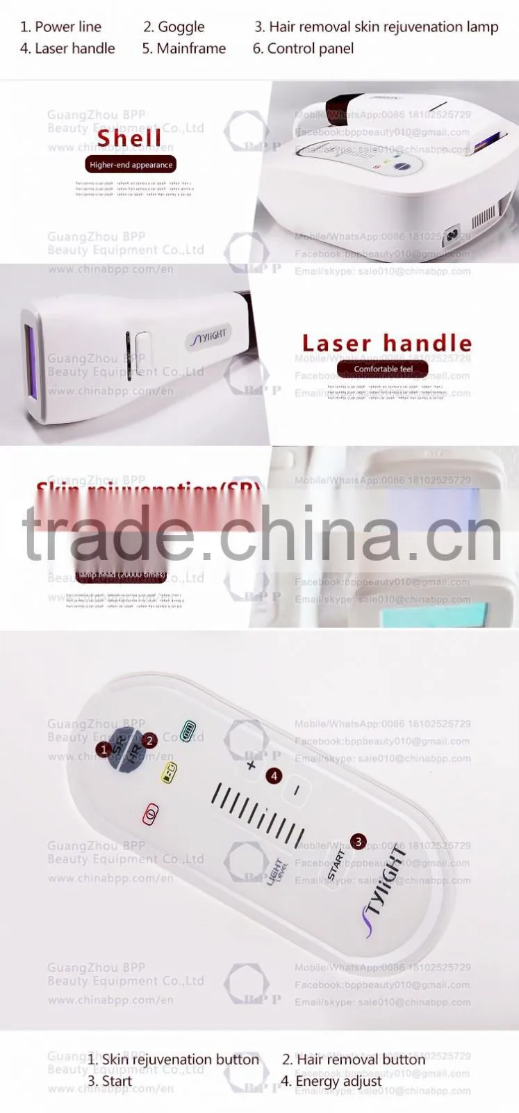 Portable and comfortable mini 808 diode laser permanent hair removal