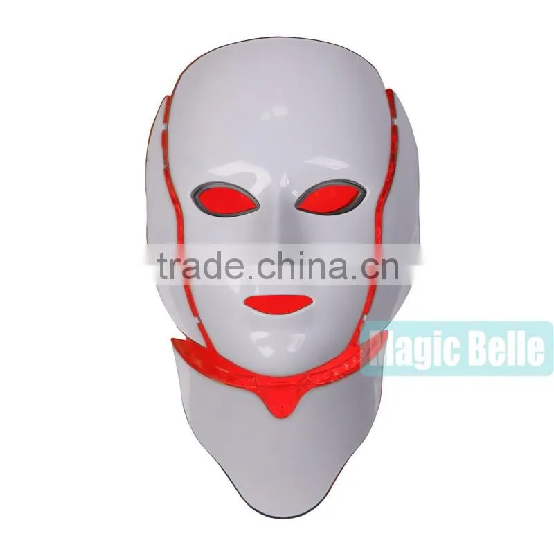 2016 hot sale Skin Rejuvenation led pdt bio-light therapy 7 color lights led facial mask pdt for salon use
