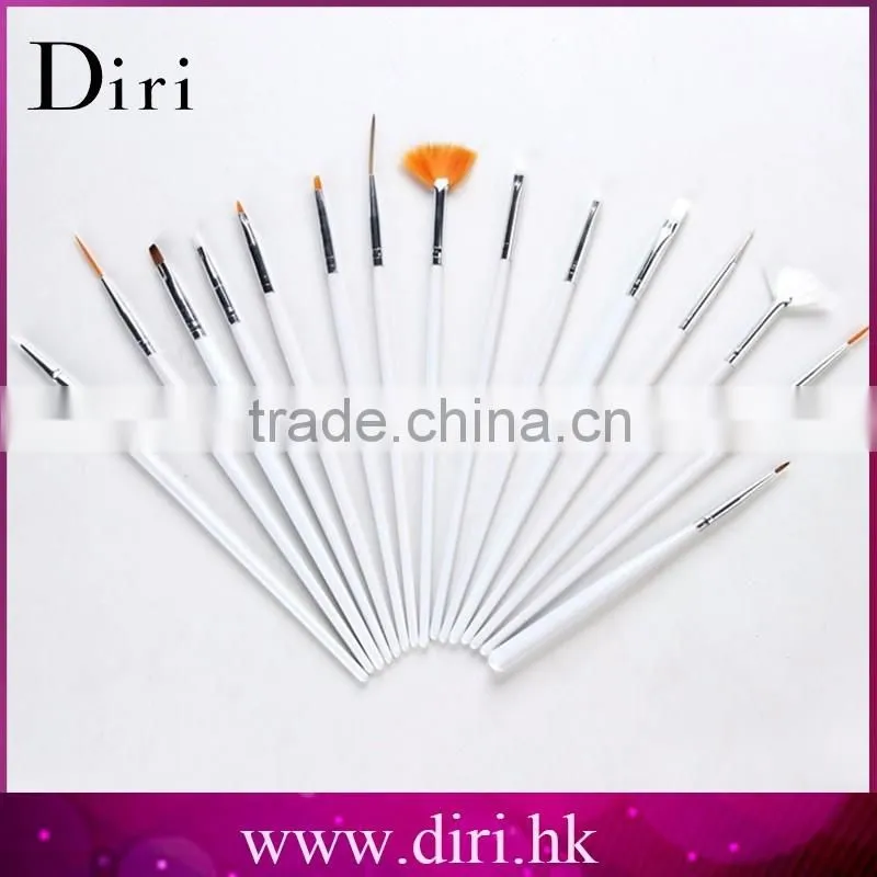 Professional 15pcs Makeup Nail Brush Set, Cosmetic UV Gel Brush for Nail Polish