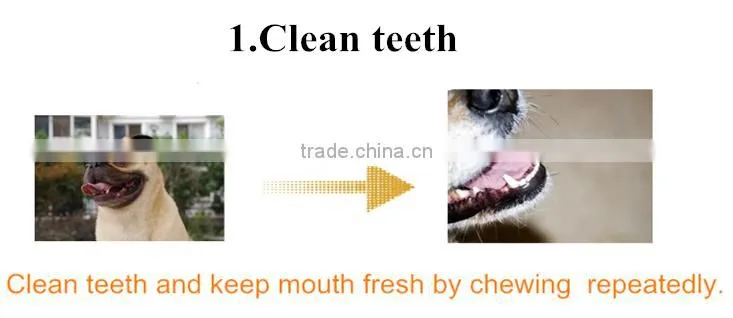Rawhide knotted bone dog chews
