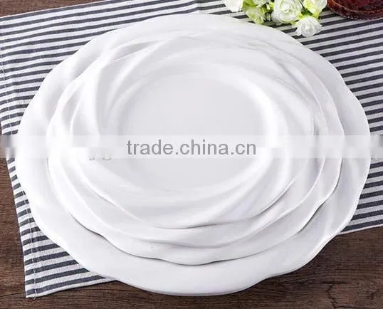 bulk white melamine christmas plates dinner plates