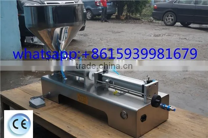 Semi-automatic single dispenser peanut butter filling machine