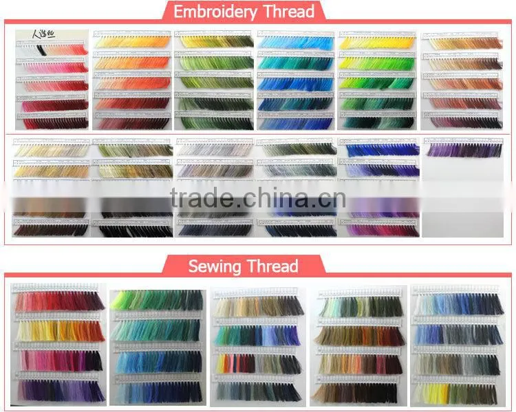 100% China Organic Polyester Embroidery Bobbin Thread