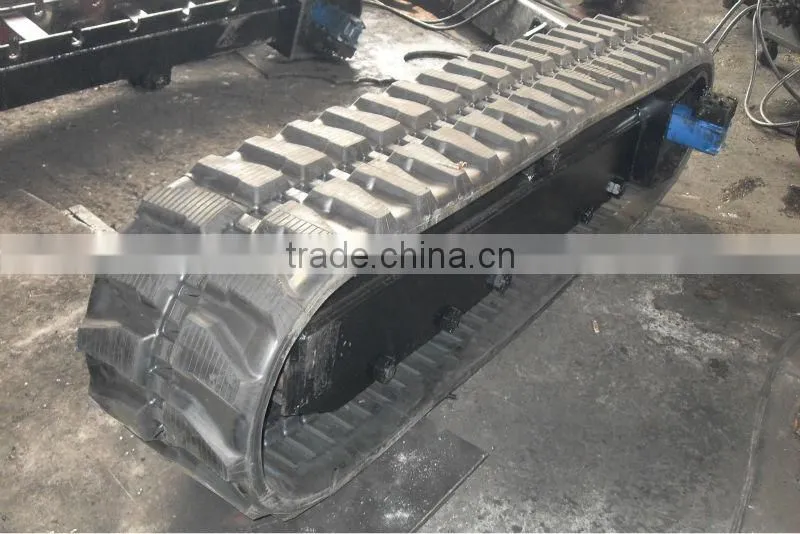 Agricultural equipment mining machinery excavator&dozer undercarriage parts rubber crawler track