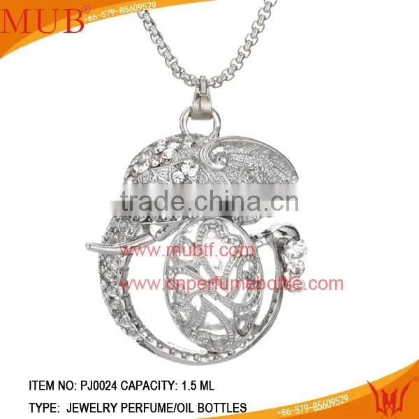 Elephant Shape Jewelry Pendant Glass Perfume bottle jewelry
