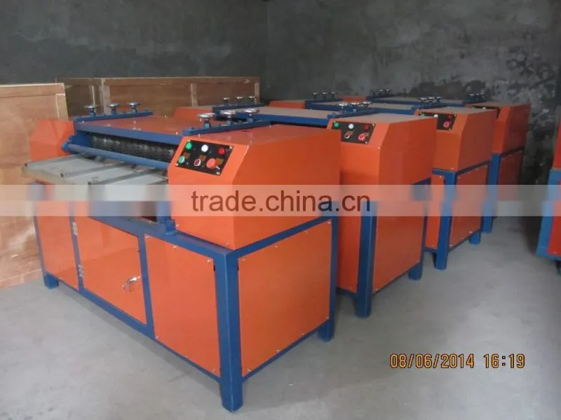 3T/DAY waste radiator recycling copper wire stripper machine for copper pipe and aluminum separating BS-1200P