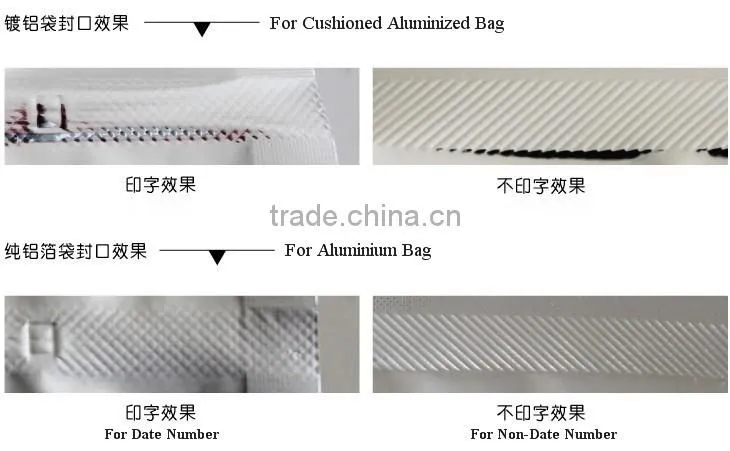 Aluminium Bag Sealing machine with sealing length 200 mm