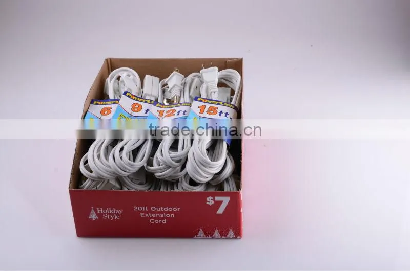 H60018 Indoor Household Extension Cord with Tri-Outlets, 9-Feet, 13-Amp